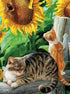 Sunflowers & Cats Diamond Painting